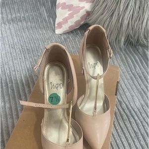 IMPO nude heels - size 7 1/2 - never worn